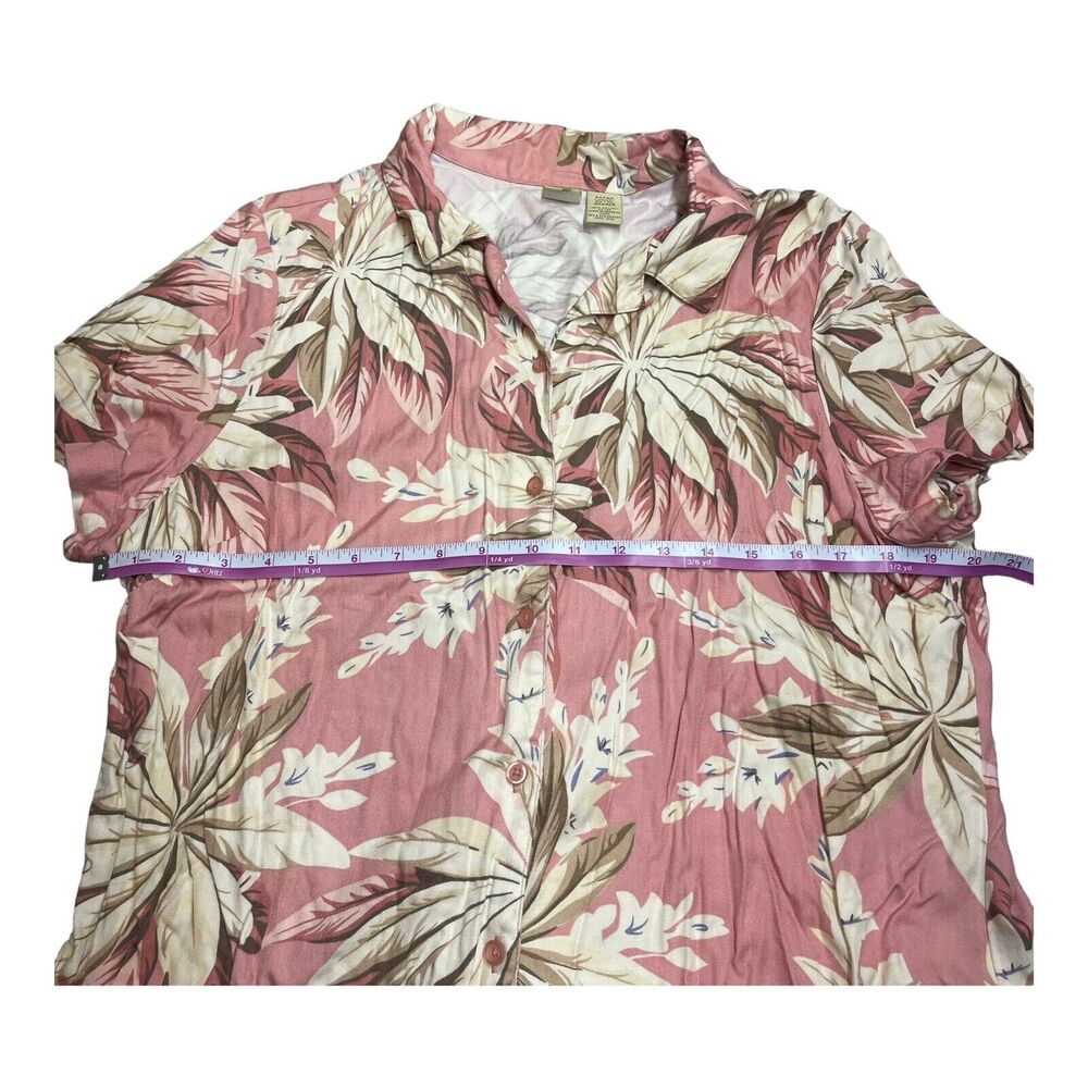 Islander Hawaiian Floral Button Down Shirt Men’s Size XL - Picture 4 of 8